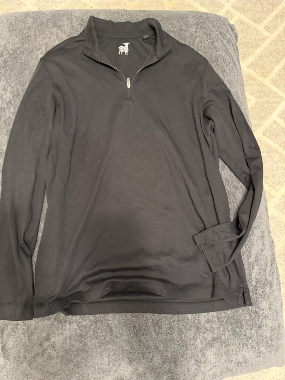 Raffi Men’s Black Half-Zip Sweater